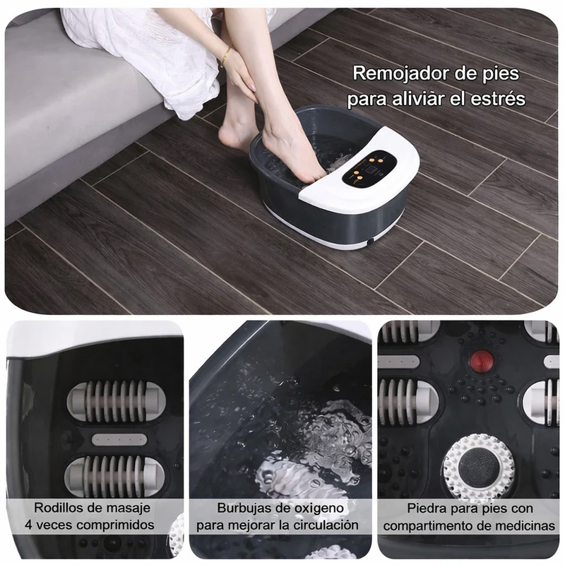 Pediluvio Eléctrico con Masaje Relajante Profesional