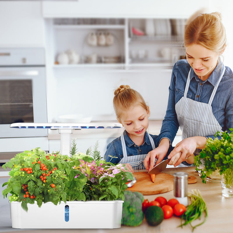 Huerto Hidropónico Inteligente con Luz LED